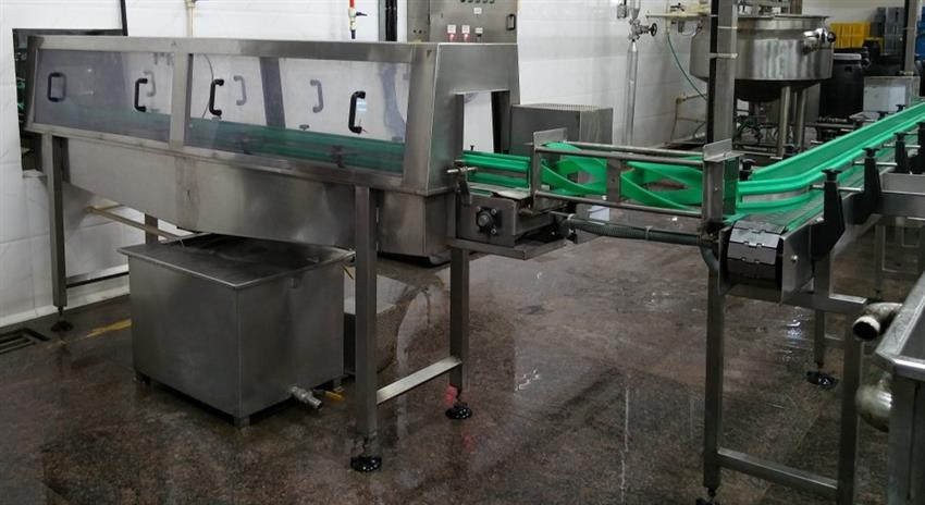 Stainless Steel Automatic Jar Washing Machine 100 BPM