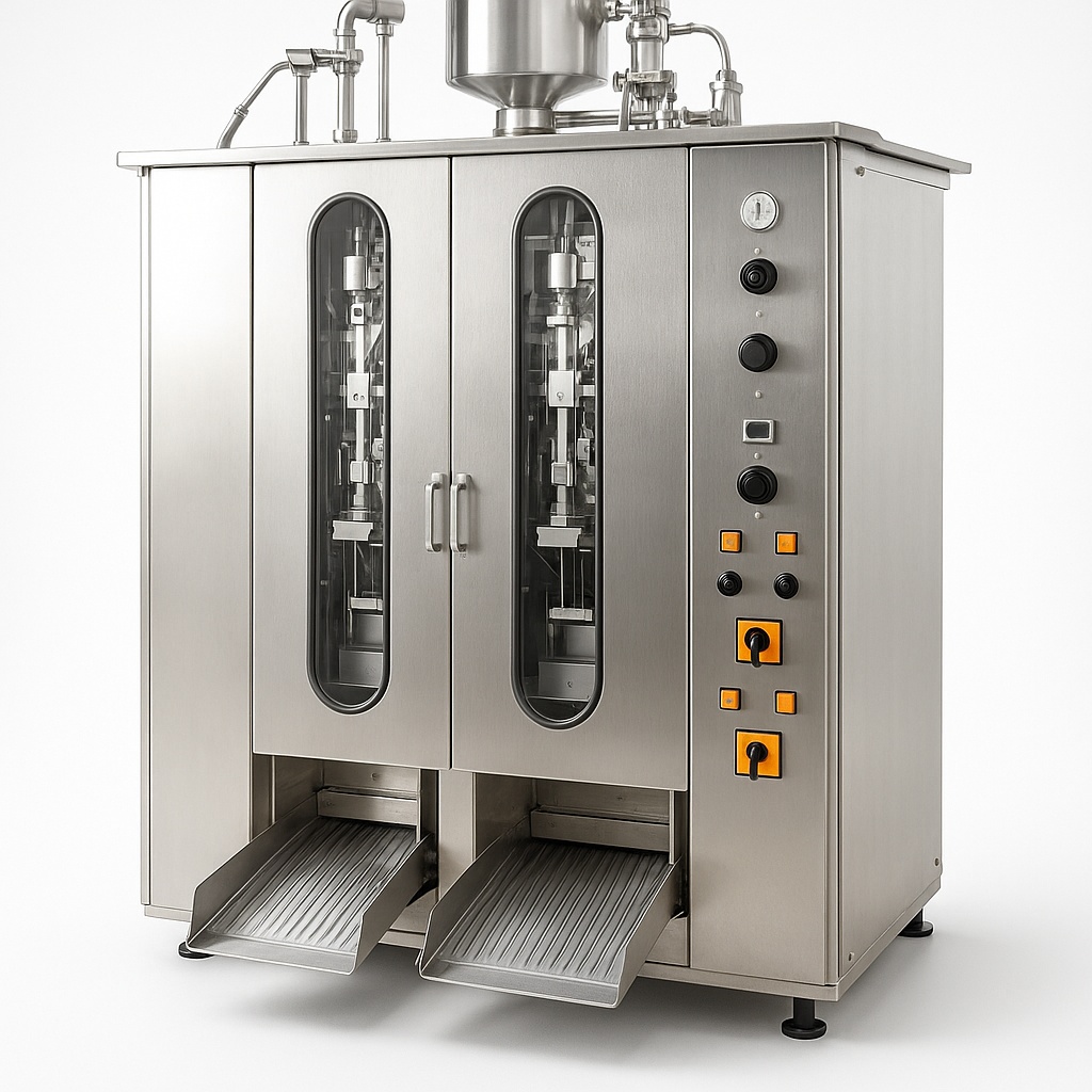 Double Header Milk Pouch Filling Machine