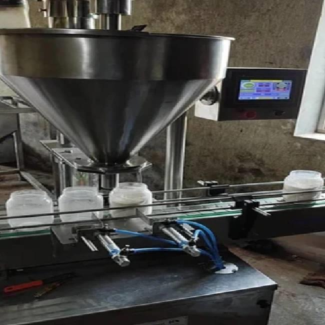 Automated Powder Filler with Inclined Screw Conveyor