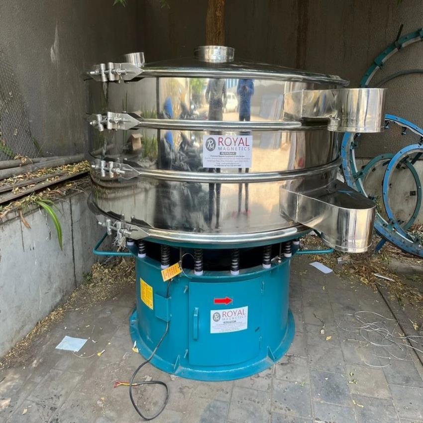 SS 304 Flour Sifter Machine, 100 Kg/hr