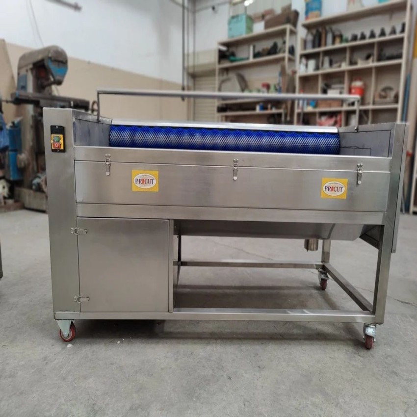 Continuous Brush Potato Washer