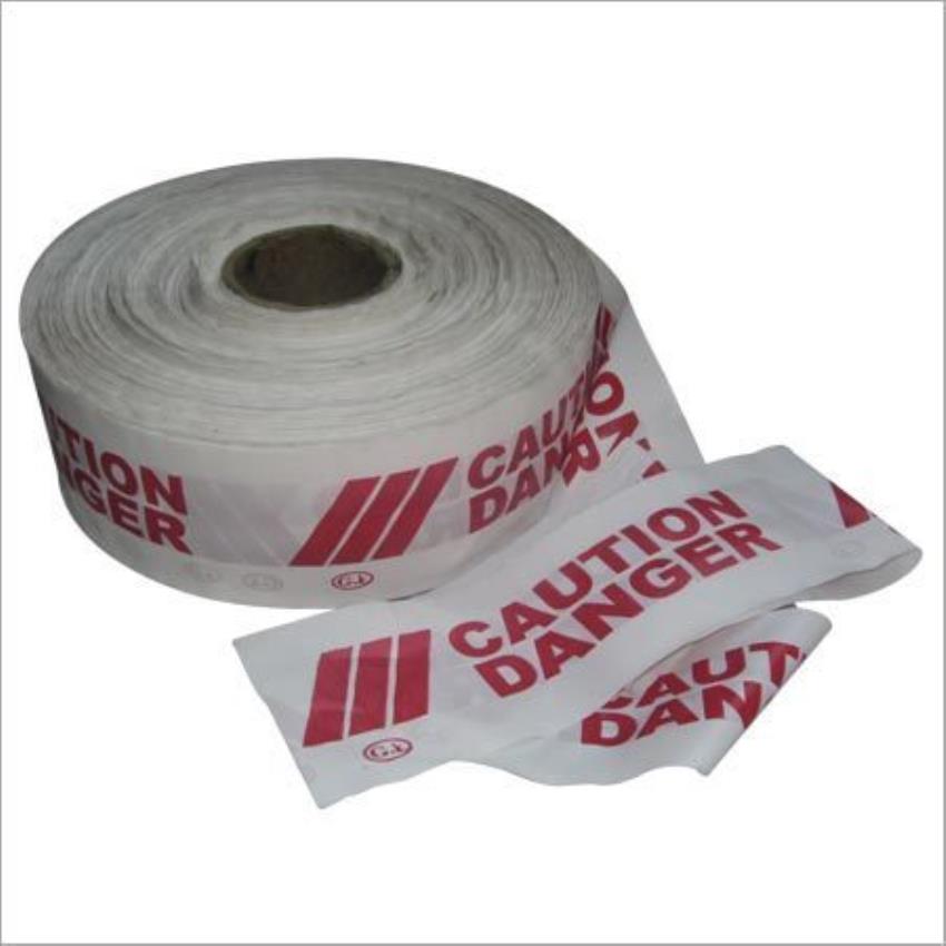4 inch Broad White Barricading Tape