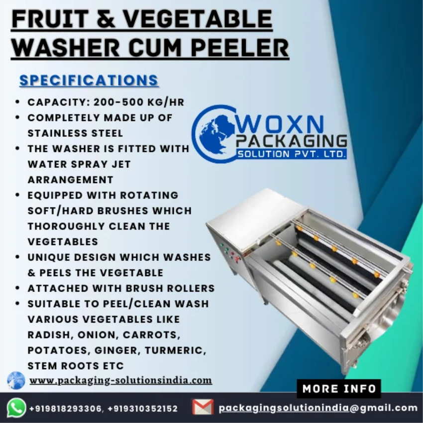 Batch Vegetable Washing and Peeling Machine