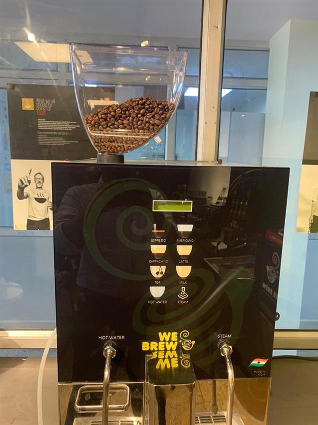 Bean-to-Cup Coffee Machine, Black, INFUSO BAR