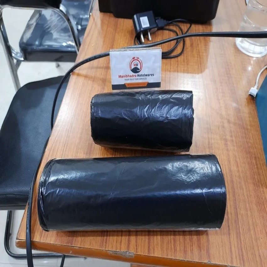 Black 19x21 Inch Household Garbage Bag