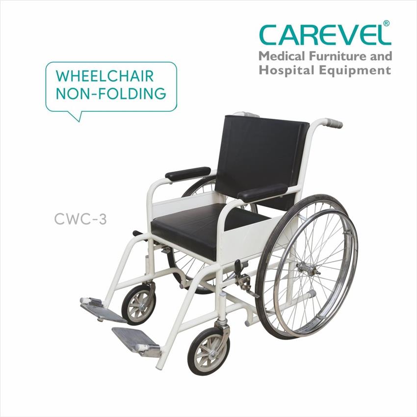 Black Carevel CWC 3 Manual Wheelchair