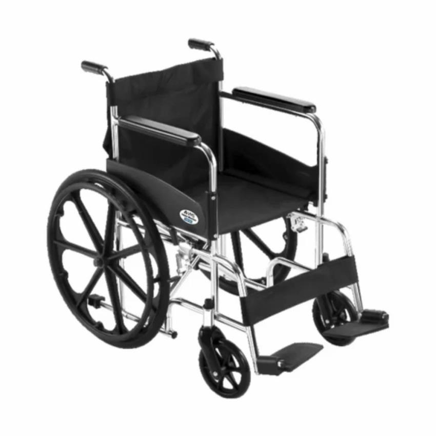 Black Folding Manual Wheelchair