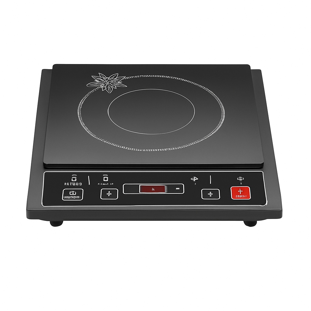 Black Induction Electric Hob, 1800W
