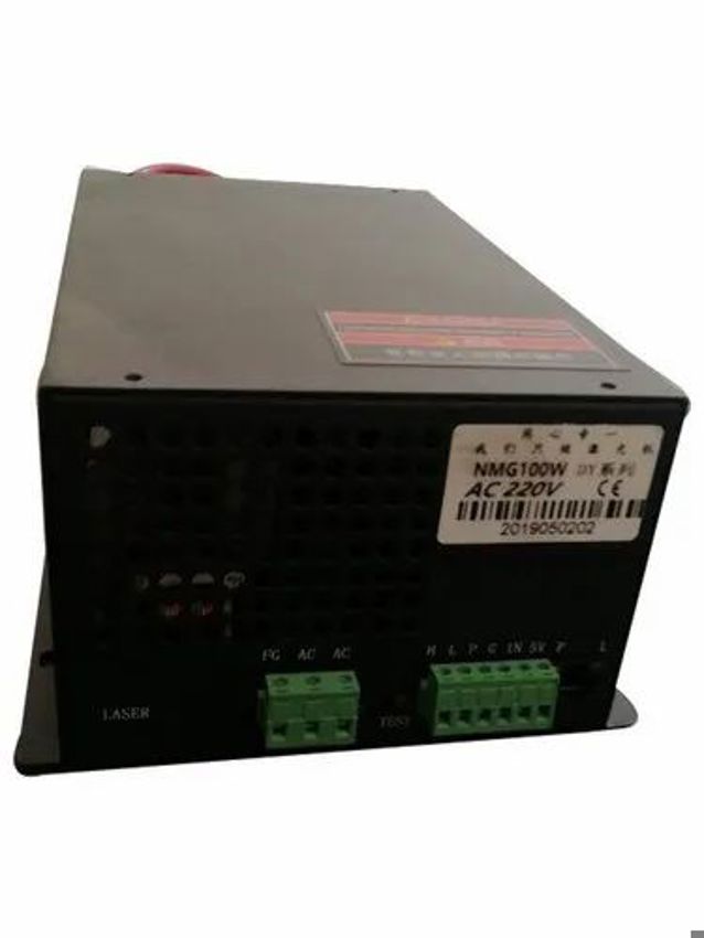 Black Laser Cutting Machine RF Supply 220V AC