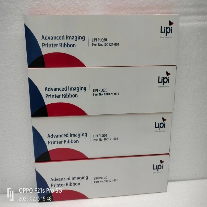 Lipi PLQ20 Black Ribbon Cartridge