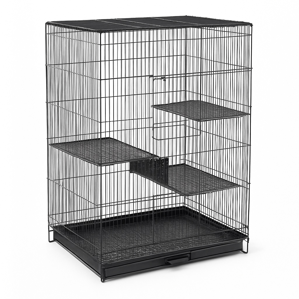 Black Mild Steel Home Bird Cage
