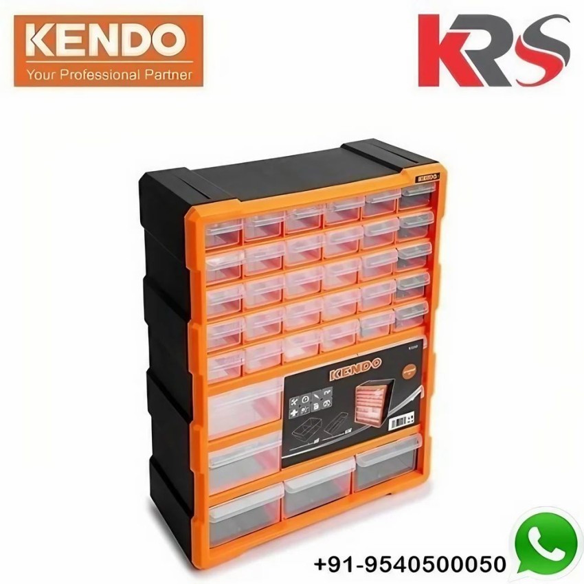 Black Rectangular 39 Drawer Storage Cabinet