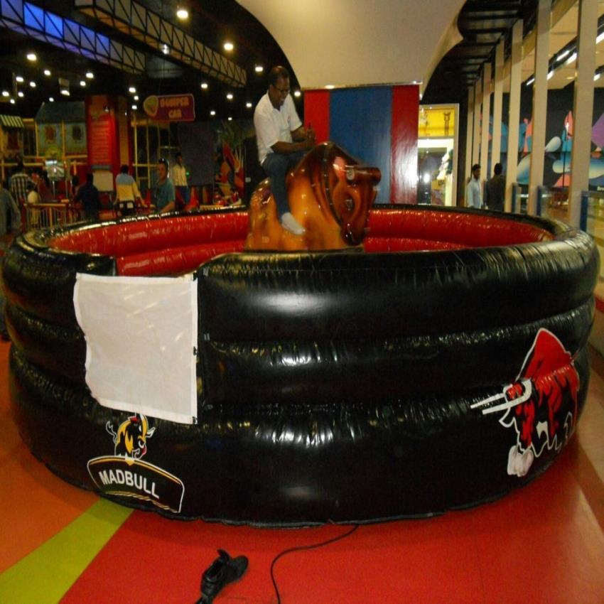 Round Inflatable Bull Rider, 12 Feet