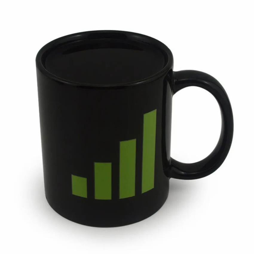 Black Round Printed Sublimation Mug