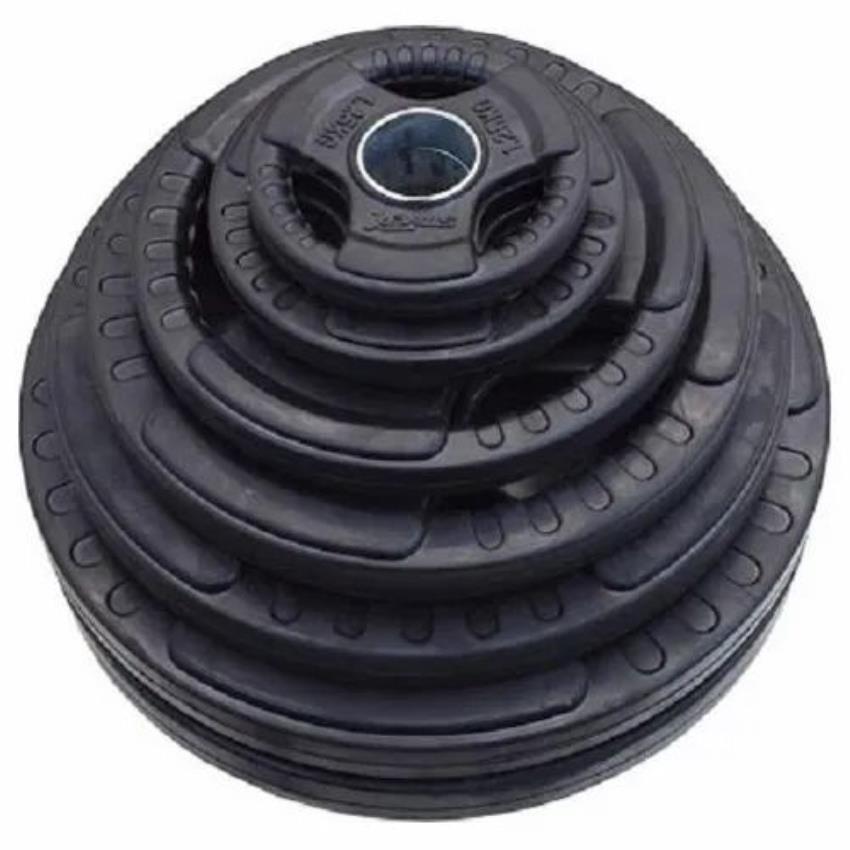 Black Rubber Iron Weight Plate