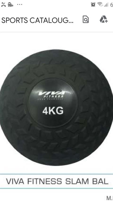 Black Rubber Slam Ball