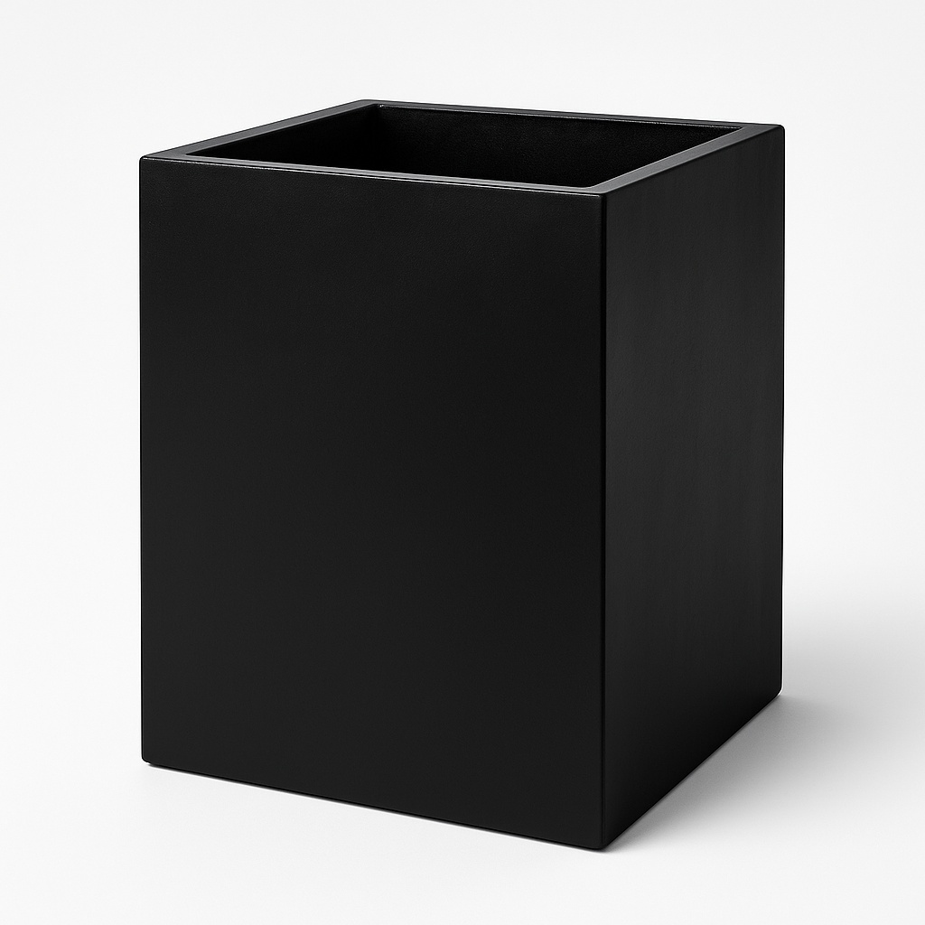 Black Square FRP Plant Holder, 30 inch
