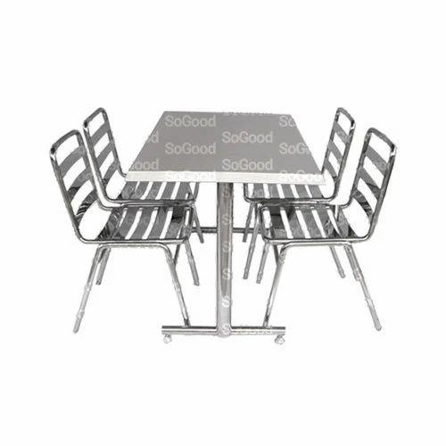 Black Steel Dining Table