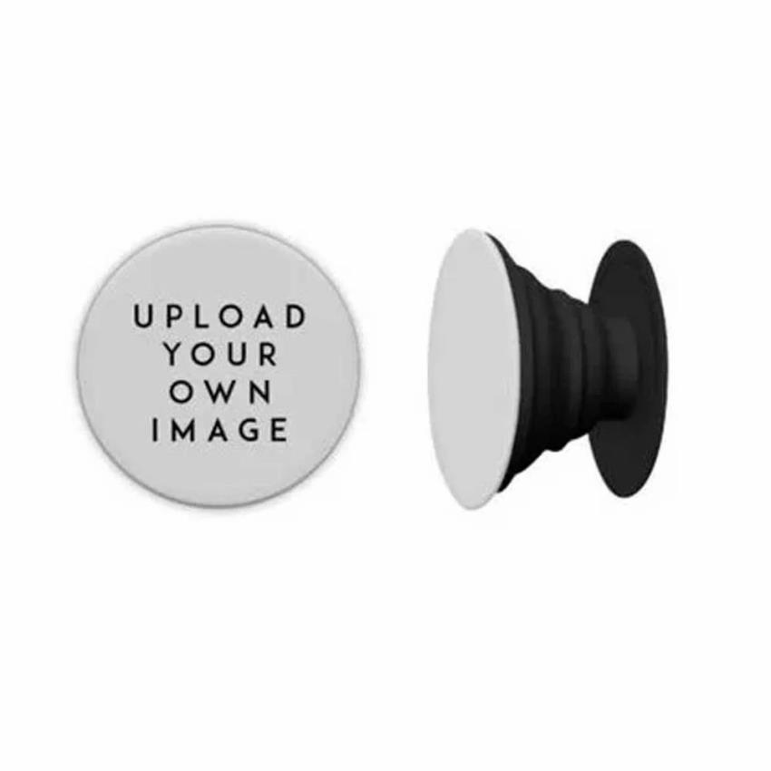 Black Sublimation Pop Socket, Medium Plastic