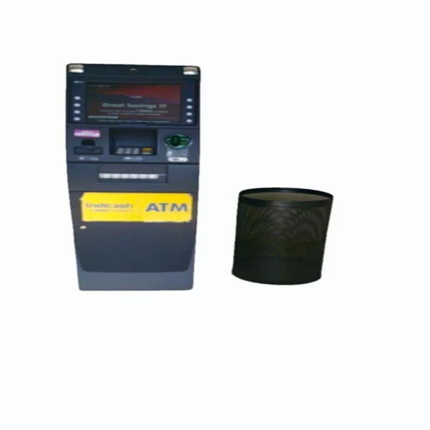 Black Swing ATM Dustbin (15D x 24H Inch)