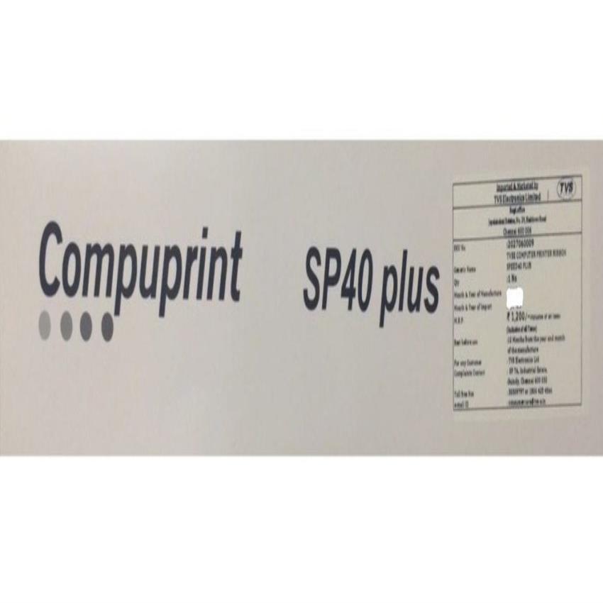 Black TVS Speed SP40 Plus Ribbon Cartridge