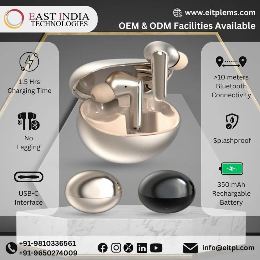 Black TWS Wireless Earphones