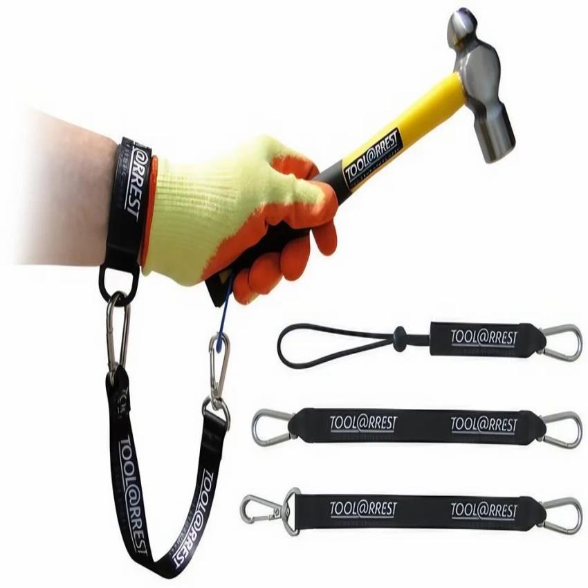 Industrial Black Wrist Tool Lanyards