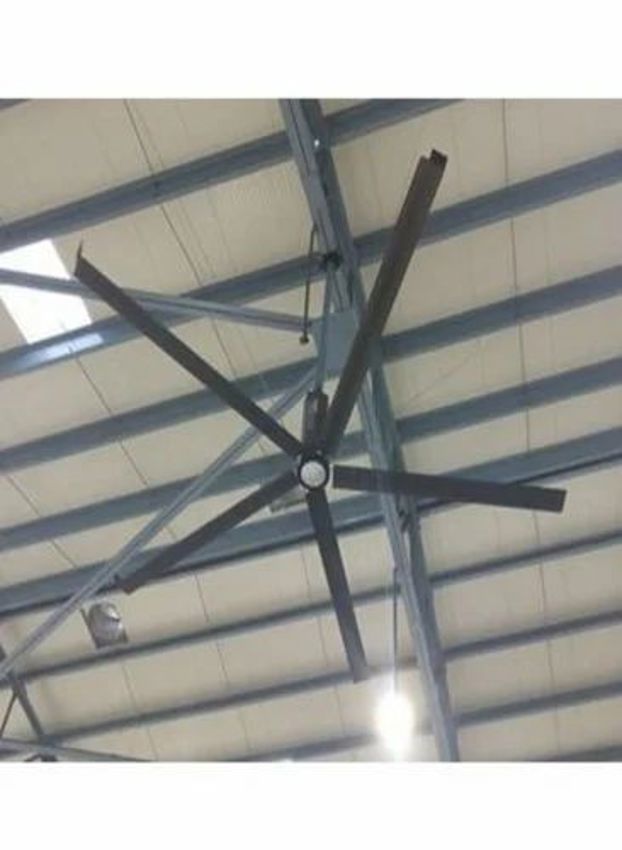 Extruded Aluminium Black HVLS Industrial Ceiling Fan