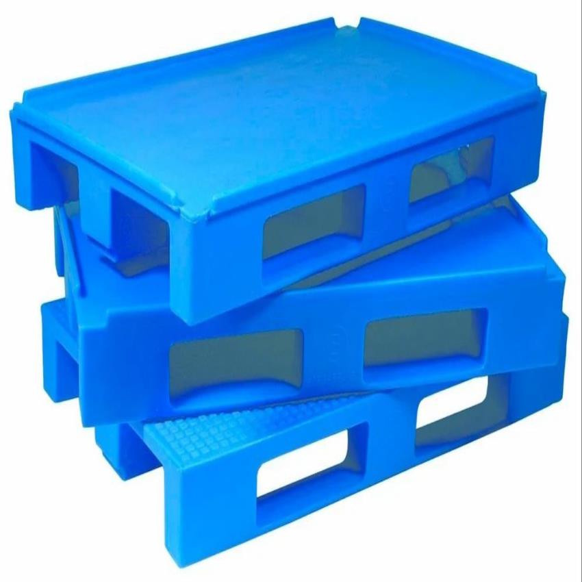 Blue / Black Plastic Handling Pallet