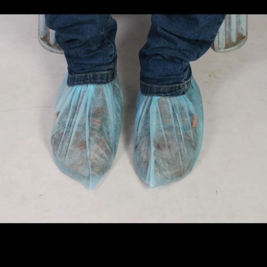 Non-Woven Blue Disposable Footwear