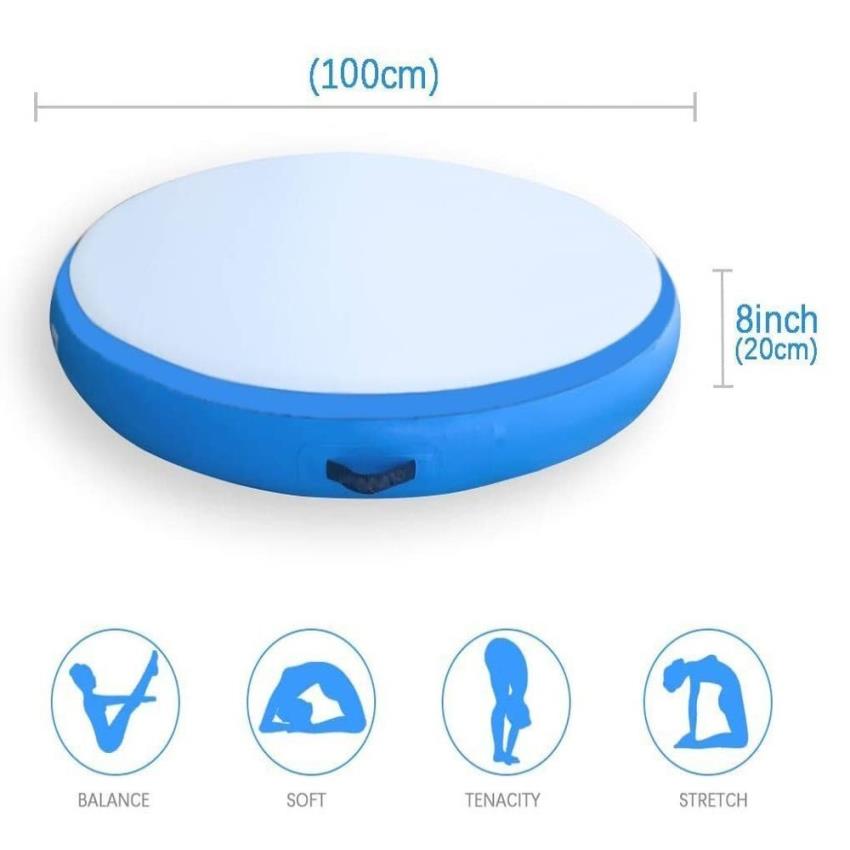 Blue Inflatable Air Gymnastics Mat