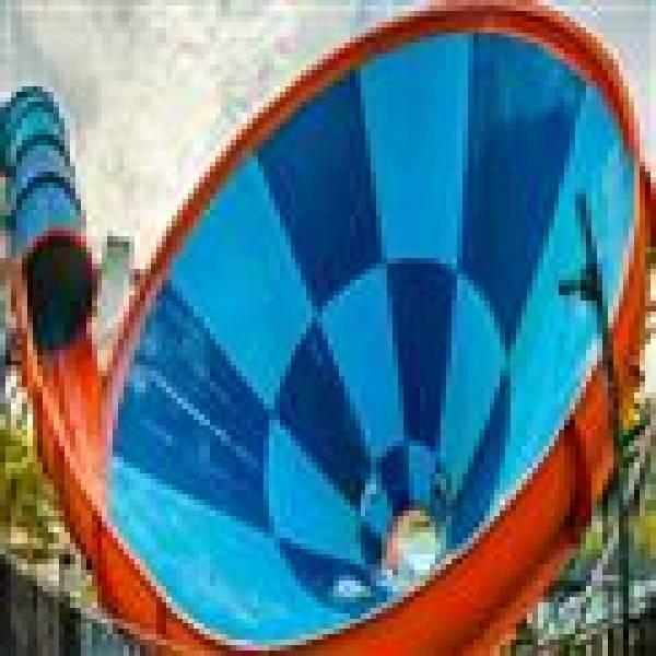 Blue FRP Funnel Slide