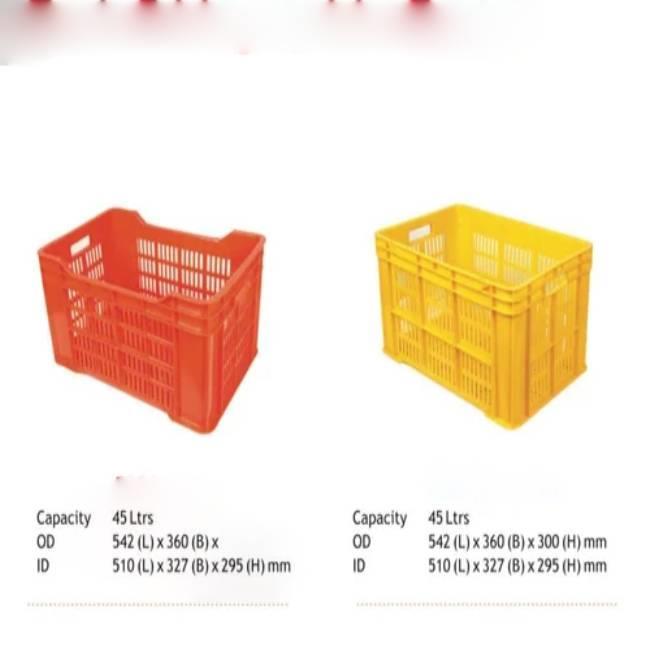 Blue Mesh Plastic Vegetable Crate