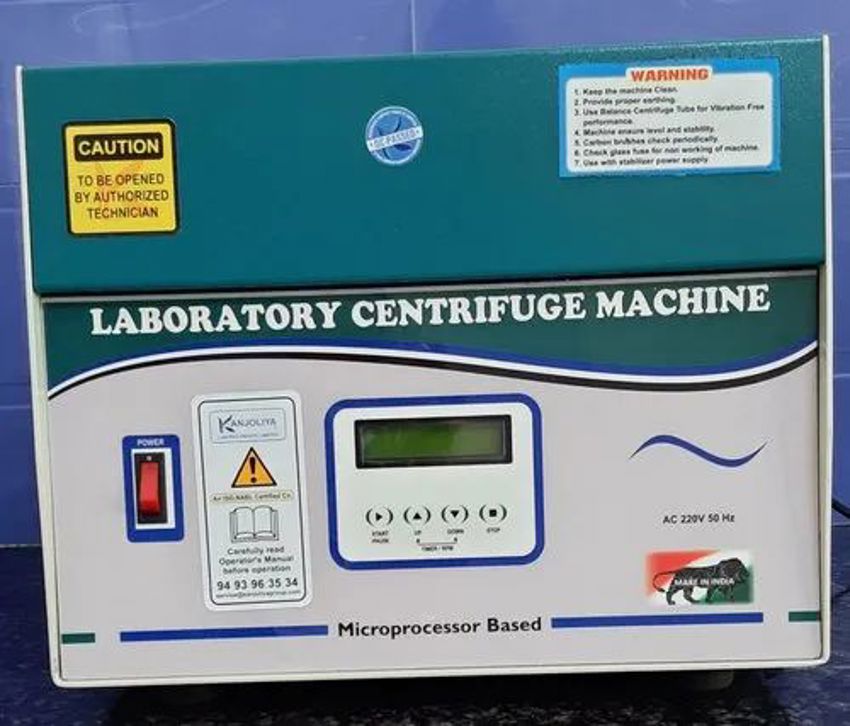 Blue Mild Steel Laboratory Centrifuge