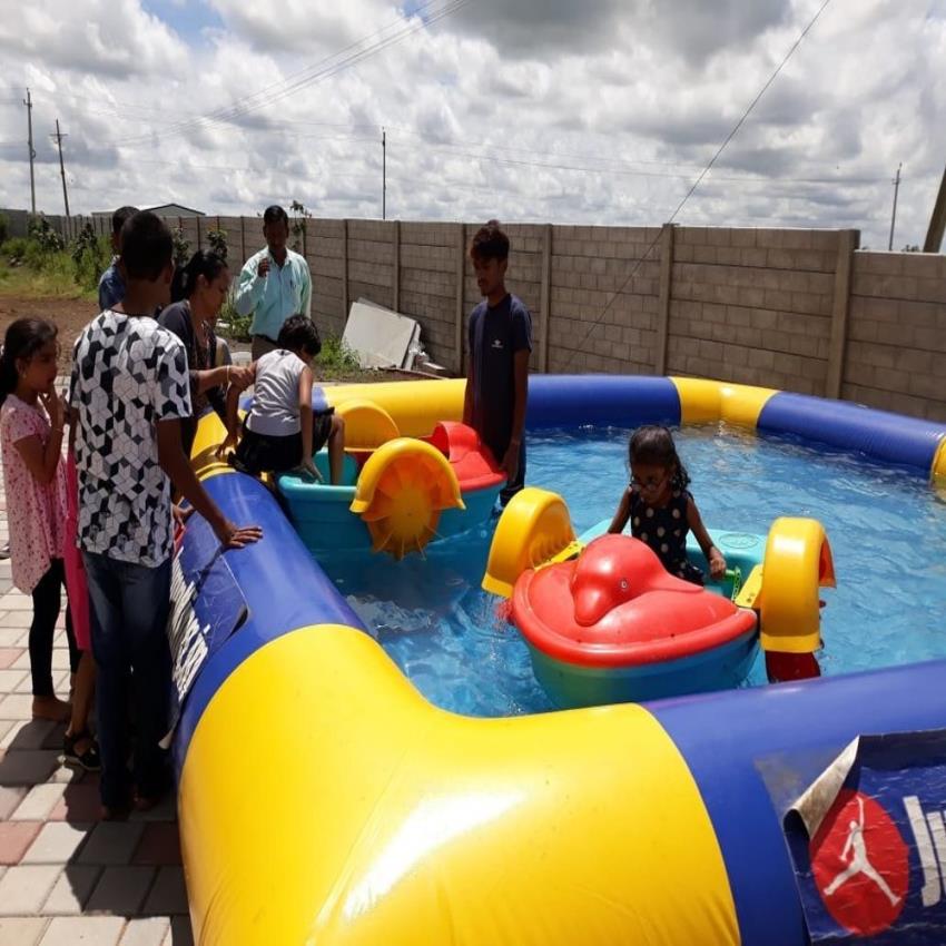 Amusement Park Blue PVC Pool