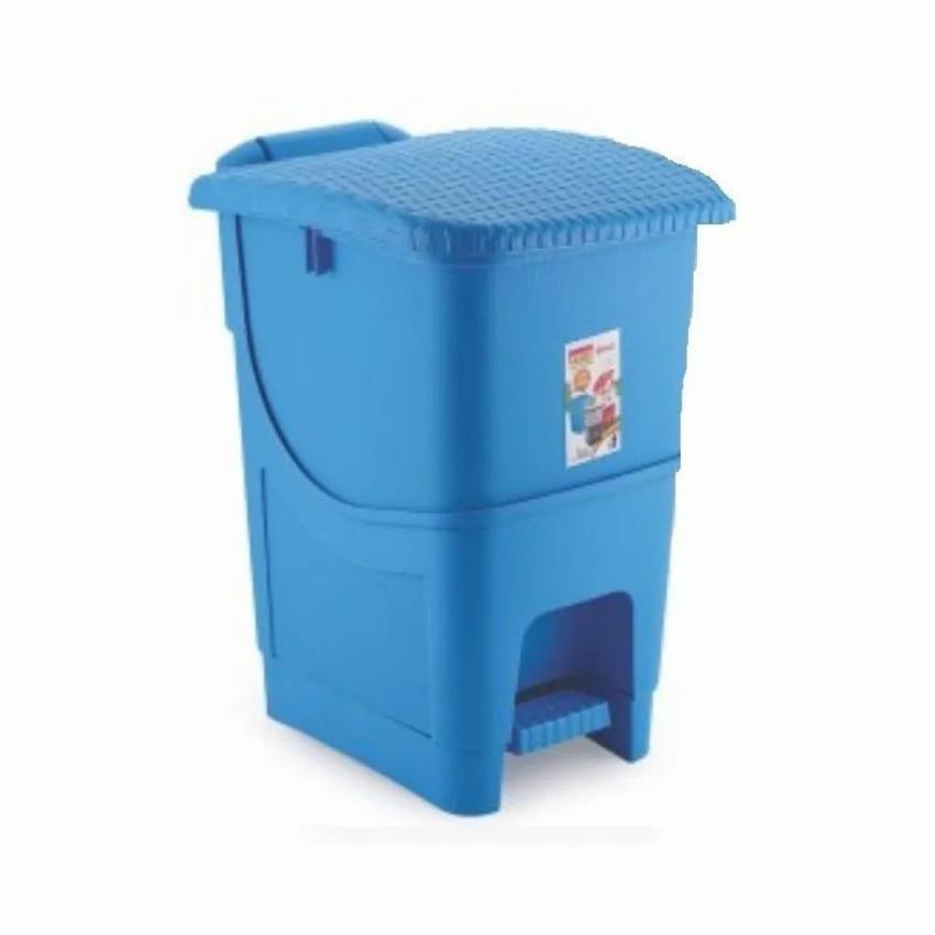 Blue Plastic Garbage Pedal Bin, 20 Liter Capacity