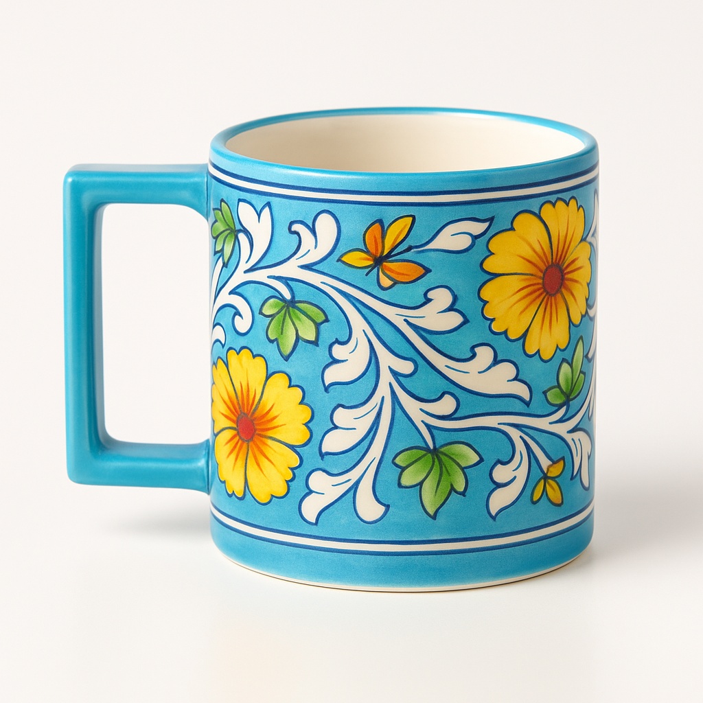 Blue Pottery Handmade Mug
