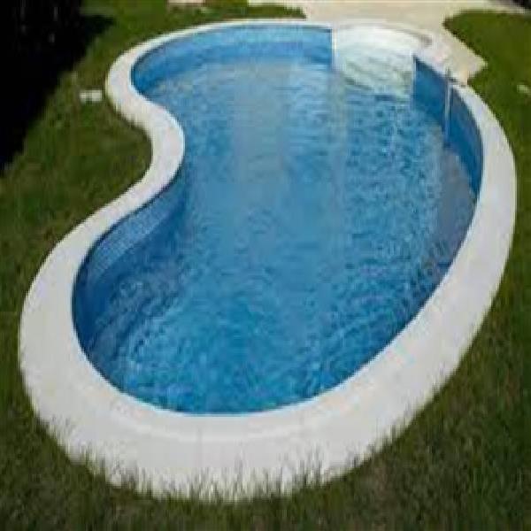 Blue PVC Residential Outdoor Pool