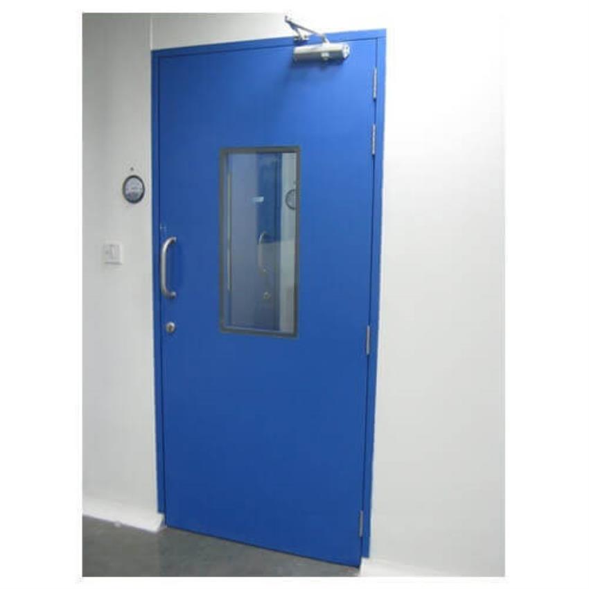 Blue Clean Room Hinged Doors