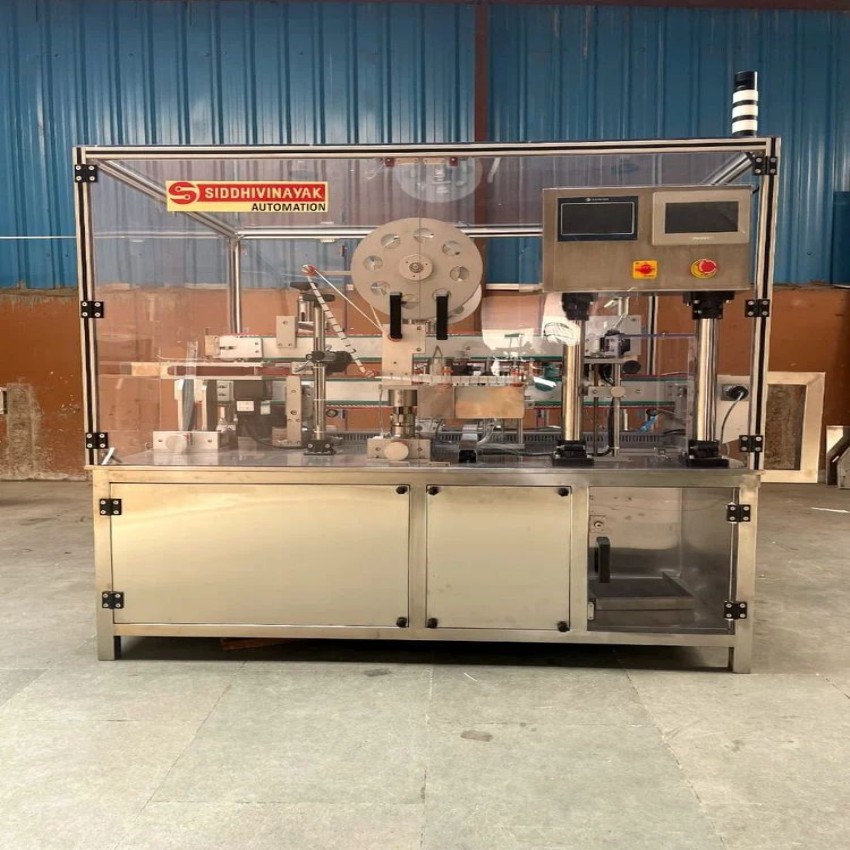 Box Corner Wrap Temper Proof Labelling Machine