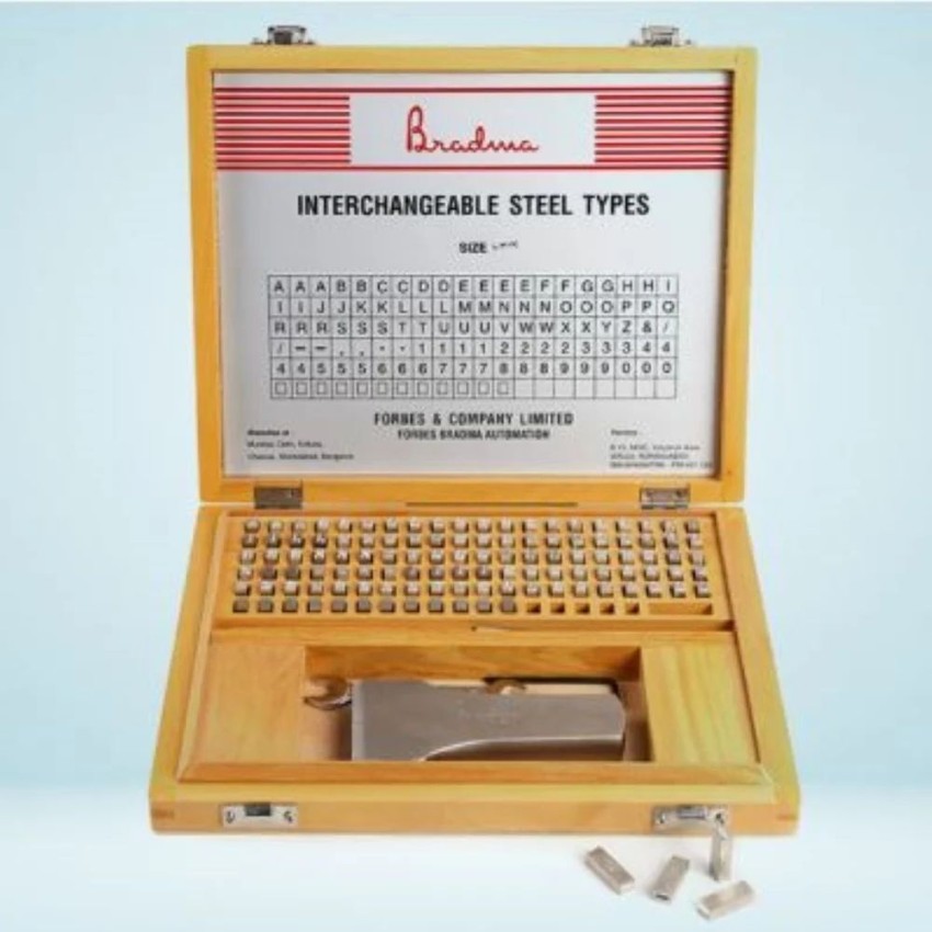 Steel Interchangeable Types, 3mm, 10mm