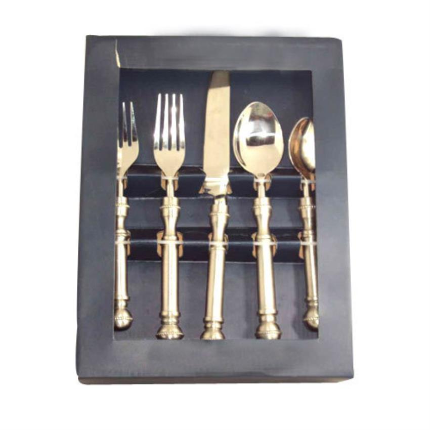 Kitchen Brass Cutlery Sets, Golden