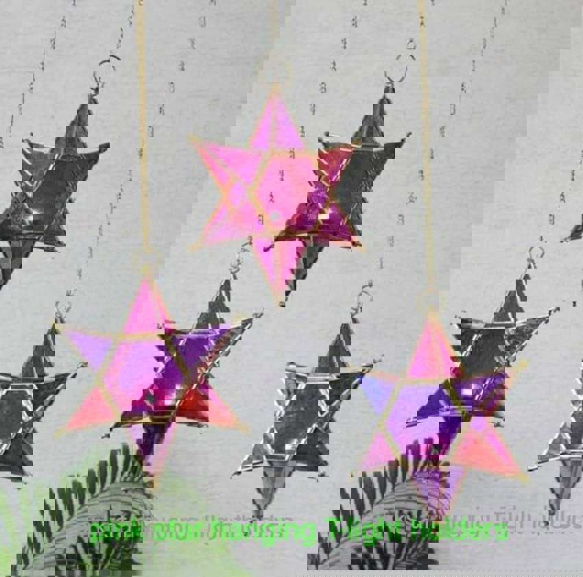 Brass Star T-light Candle Holder