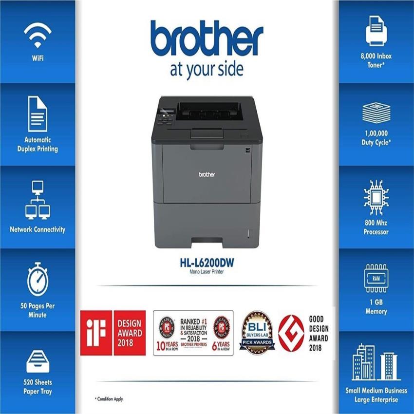 Brother HL-L6200DW Business Laser Printing Machine