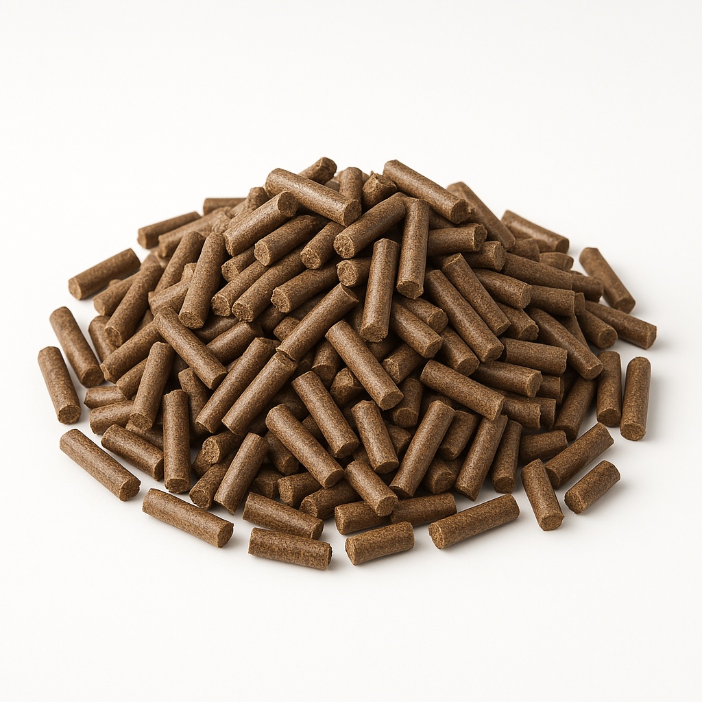 Brown Sawdust Biomass Pellet, 6 mm