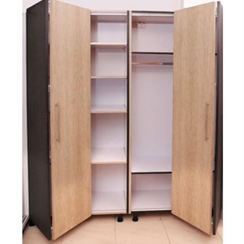 Brown Hinged Door Wardrobe
