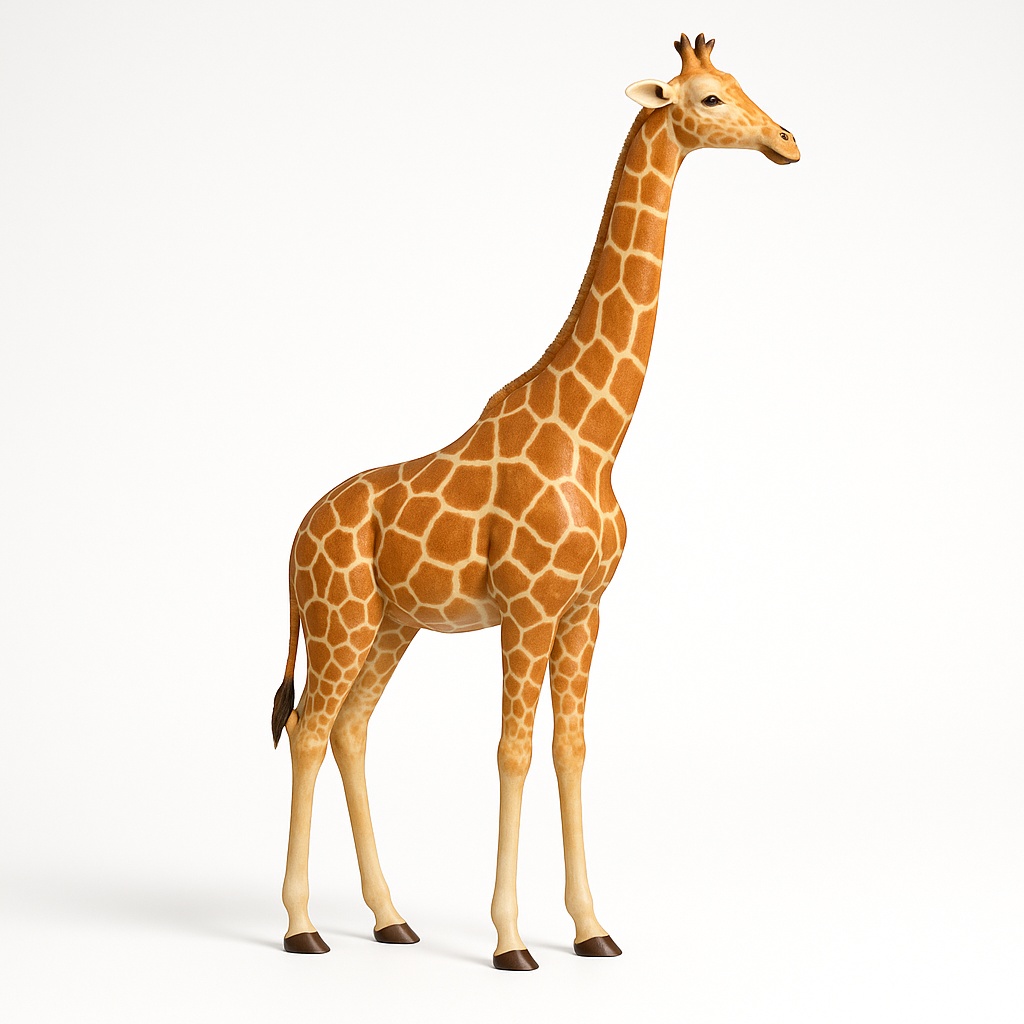 Brown FRP Giraffe Statue