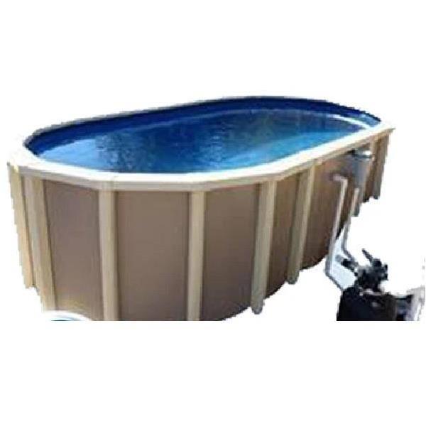 Durable Brown Outdoor Pool, 4.3 Feet