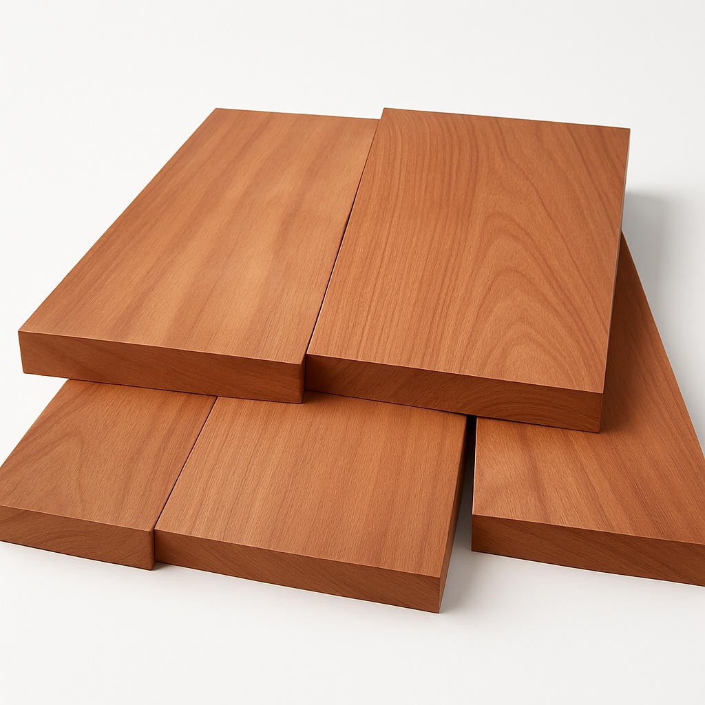 Rectangular 30mm Cherry Wood Panel, 38mm Thick