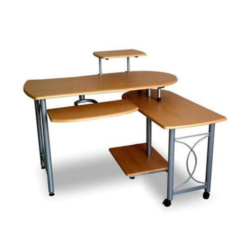 Brown Wood and Iron Multi-Use Computer Table